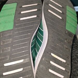 Adidas Green Stripe Athletic Sneakers - Green/White